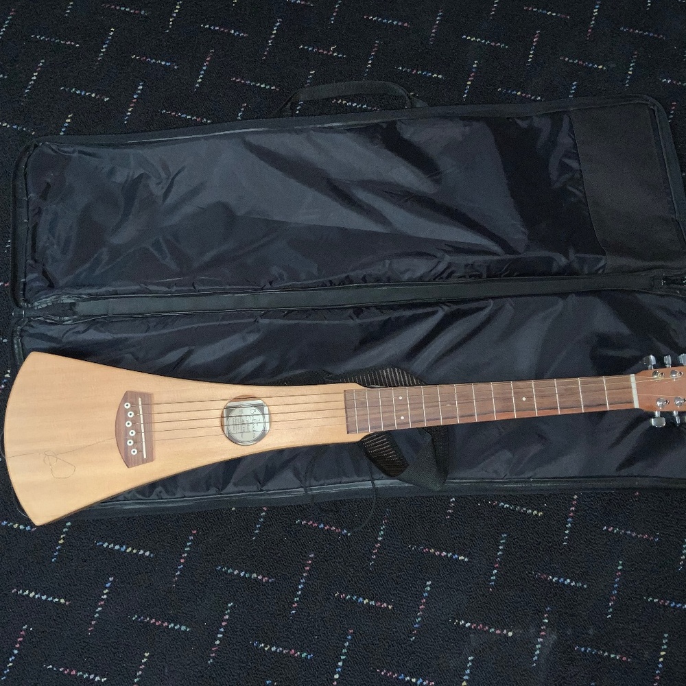 Martin & Co unique Backpackers Guitar with padded case and strap